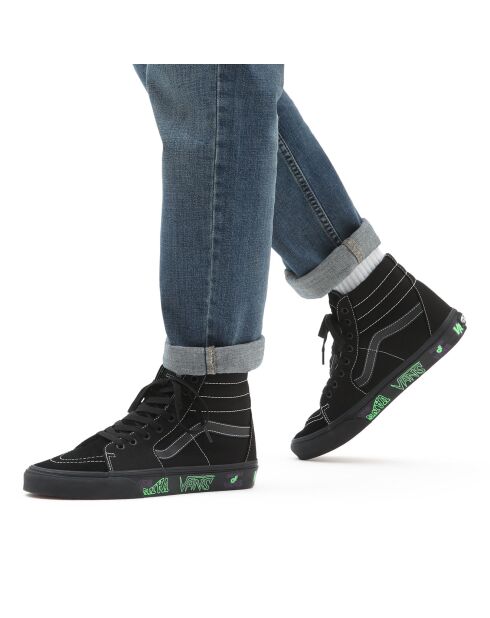 Sneakers en Cuir & Textile SK8-Hi noires